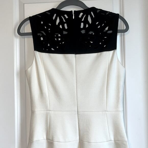 Anthropologie 4C 4. Collective Black and Ivory Fit and Flare Dress - Picture 6 of 15